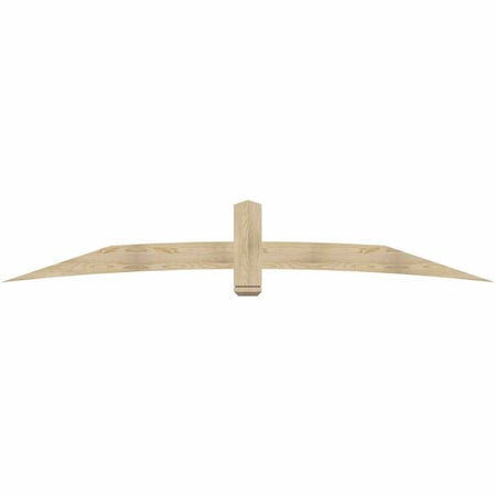 Ekena Millwork Bellingham Rough Sawn Timber Gable Bracket, Douglas Fir, 108"W x 18"H x 2"D x 6"F, 4/12 Pitch GBW108X18X0206BEL00RDF